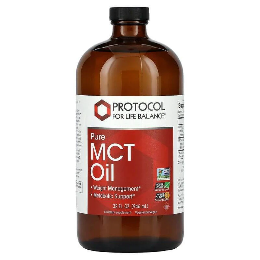Масло MCT, Pure MCT Oil, Protocol for Life Balance, 946 мл: цены и характеристики