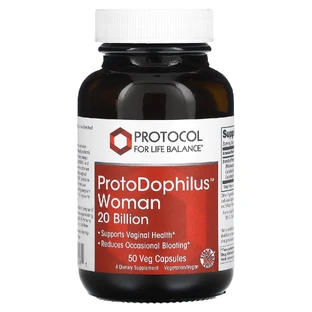 Пробиотики для жінок, ProtoDophilus Woman, Protocol for Life Balance, 20 млрд КОЕ, 50 веганских капсул