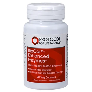 Улучшенные ферменты, Biocore Enhanced Enzymes, Protocol for Life Balance, 90 капсул