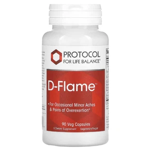 Поддержка здоровья суставов и снижения периодической боли, D-Flame, Protocol for Life Balance, 90 растительных капсул