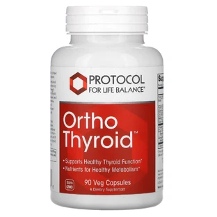 Поддержка щитовидной железы, Ortho Thyroid, Protocol for Life Balance, 90 вегетарианских капсул