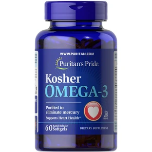 Омега-3,  Omega-3 EPA DHA, Puritan's Pride, 750 мг 60 капсул