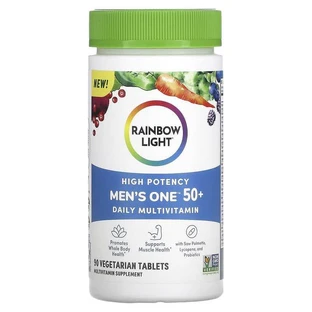 МультиВитамины для мужчин 50+, Men's One 50+, Rainbow Light, ежедневные, 90 таблеток