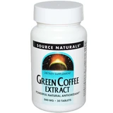 Кофе для похудения, Green Coffee, Source Naturals, Экстракт, 500 мг, 30 таблеток