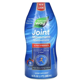 Глюкозамін, підтримка суглобів, Joint Movement Glucosamine, Nature's Way, смак ягід, 480 мл