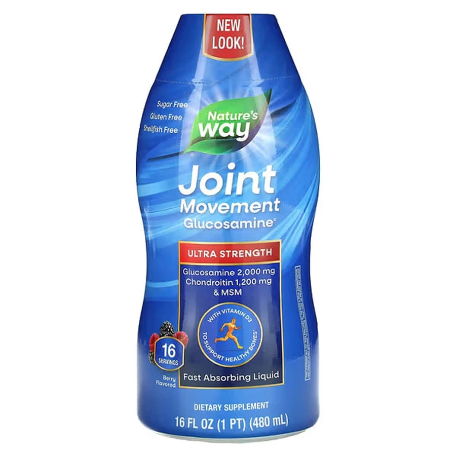Глюкозамін, підтримка суглобів, Joint Movement Glucosamine, Nature's Way, смак ягід, 480 мл: ціни та характеристики