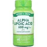 Альфа-ліпоєва кислота, Alpha Lipoic Acid, Vitamins, Nature's Truth, 60 капсул швидкого вивільнення