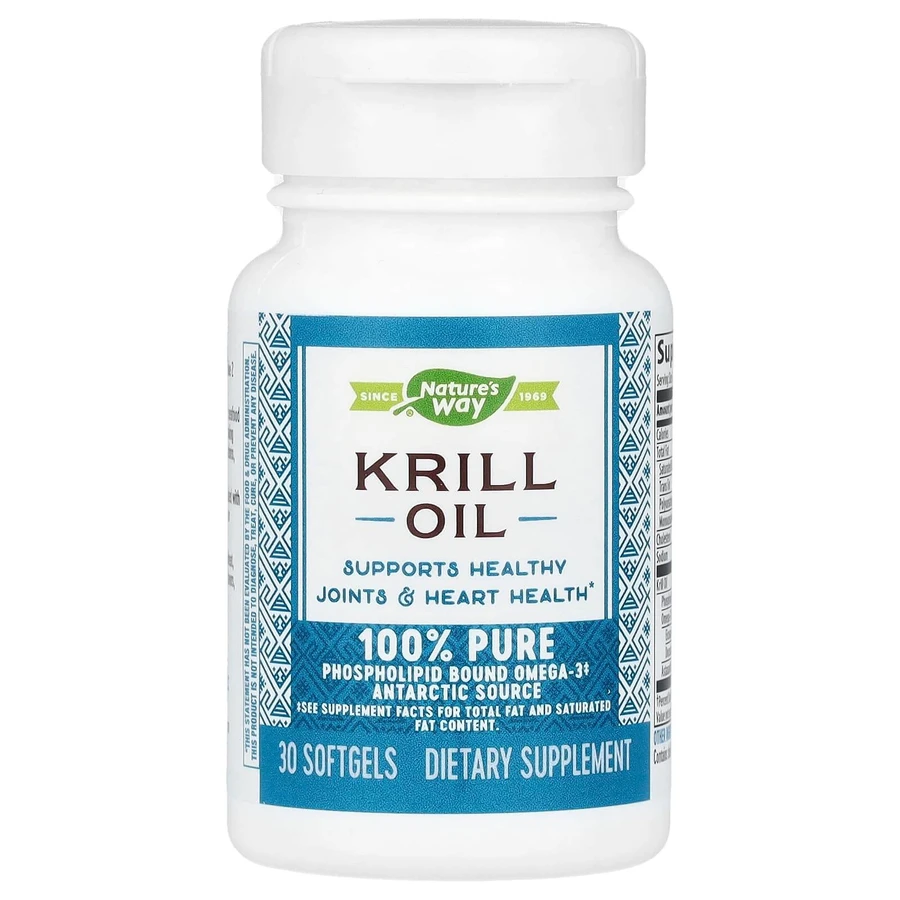 Жир криля, Krill Oil, Nature's Way, 30 гелевих капсул: цены и характеристики