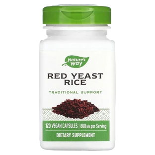 Червоний дріжджовий рис, Red Yeast Rice, Nature's Way, 600 мг, 120 капсул