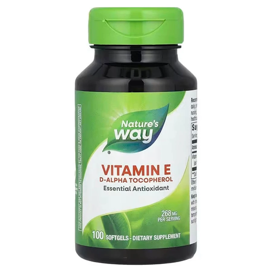 Вітамін Е, Vitamin E, Nature's Way, 268 мг, 100 гелевих капсул: ціни та характеристики