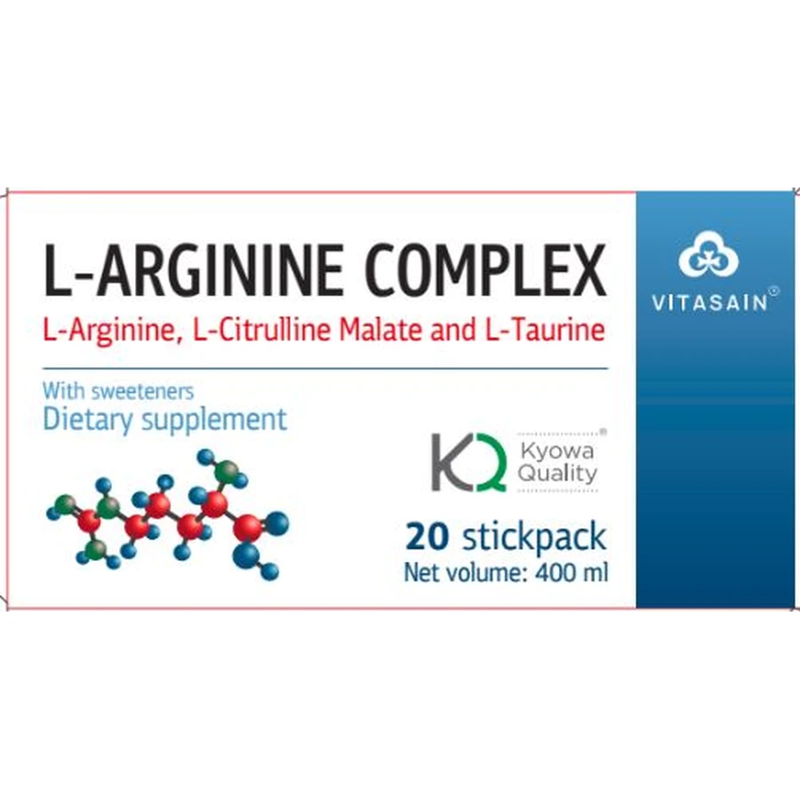 L-аргінін комплекс (L-arginine complex) розчин д/перор. заст. по 20 мл №20 в саше: ціни та характеристики