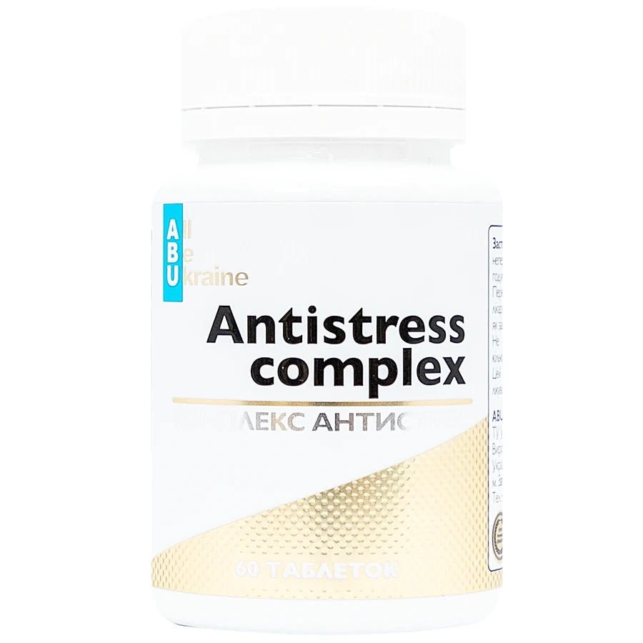 Антистрес-комплекс АBU Antistress Complex, 60 таблеток: ціни та характеристики