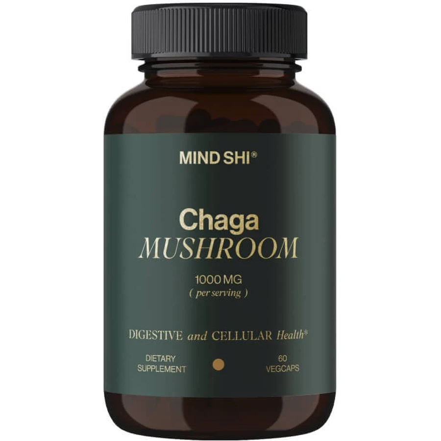 Чага Mind Shi Chaga Mushroom 1000 мг капсули, №60: ціни та характеристики