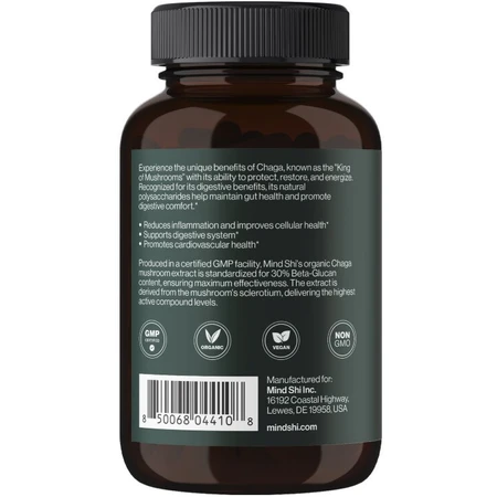 Чага Mind Shi Chaga Mushroom 1000 мг капсули, №60: ціни та характеристики