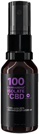 CBD масло Isolate 30%, 6000 мг, 120 доз, 20 мл, натуральный
