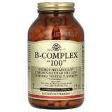 Solgar, B-Complex 100, витамины группы B, 250 растительных капсул