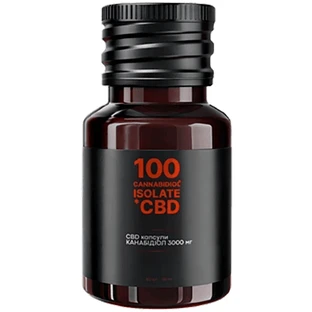 CBD Isolate 3000 мг, 60 капсул по 50 мг