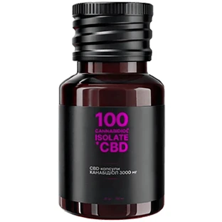 CBD Isolate 3000 мг, 30 капсул по 100 мг