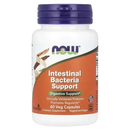 Підтримка бактерій кишківника Intestinal Bacteria Support, Now Foods, 60 вегетаріанських капсул: ціни та характеристики