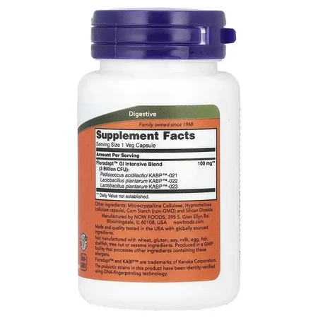 Підтримка бактерій кишківника Intestinal Bacteria Support, Now Foods, 60 вегетаріанських капсул: ціни та характеристики