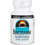Бенфотіамін, 150 мг, Benfotiamine, Source Naturals, 120 таблеток: ціни та характеристики