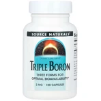 Бор потрійний, 3 мг, Triple Boron, Source Naturals, 100 капсул: ціни та характеристики