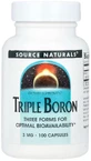 Бор потрійний, 3 мг, Triple Boron, Source Naturals, 100 капсул