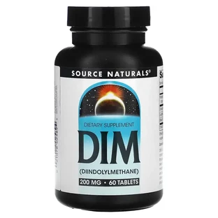 Дииндолилметан, 200 мг, DIM, Source Naturals, 30 таблеток
