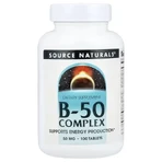 Комплекс витаминов B, 50 мг, B-50 Complex, Source Naturals, 100 таблеток: цены и характеристики