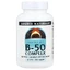 Комплекс вітамінів B, 50 мг, B-50 Complex, Source Naturals, 100 таблеток