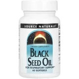 Масло черного тмина, Black Seed Oil, Source Naturals, 60 гелевых капсул