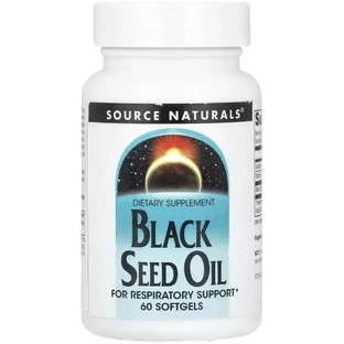 Масло черного тмина, Black Seed Oil, Source Naturals, 60 гелевых капсул