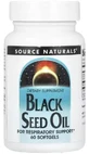 Масло черного тмина, Black Seed Oil, Source Naturals, 60 гелевых капсул