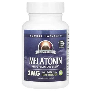 Мелатонін повільного вивільнення, 2 мг, Melatonin, Source Naturals, 240 таблеток