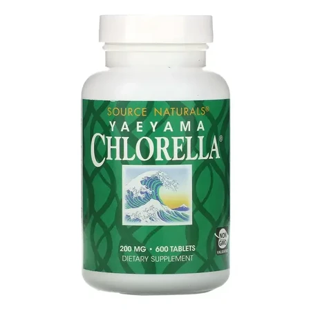 Хлорелла, 200 мг, Yaeyama Chlorella, Source Naturals, 300 таблеток: цены и характеристики