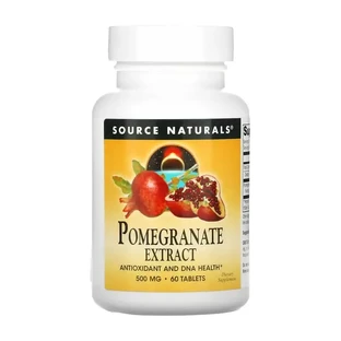 Экстракт граната, 500 мг, Pomegranate Extract, Source Naturals, 120 таблеток