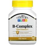 B-Комплекс и Витамин С, B-Complex Plus Vitamin C, 21st Century, 100 таблеток: цены и характеристики