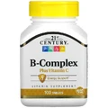 B-Комплекс и Витамин С, B-Complex Plus Vitamin C, 21st Century, 100 таблеток