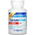 Кальций Цитрат и витамин D3, Calcium Citrate + D3 Maximum, 21st Century, 75 таблеток