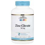 Цитрат Цинку, 50 мг, Zinc Citrate, 21st Century, 360 таблеток: ціни та характеристики