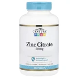 Цитрат Цинка, 50 мг, Zinc Citrate, 21st Century, 360 таблеток