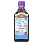 Норвезький риб'ячий жир для дітей, смак ягід, 800 мг, Kid's Norwegian Fish Oil, Carlson, 200 мл: ціни та характеристики