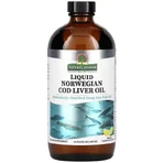 Жир Печінки Дикої Норвезької Тріски, смак лимон-лайм, Liquid Norwegian Cod Liver Oil, Nature's Answer, 480 мл: ціни та характеристики
