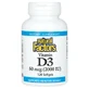 Витамин D3, 50 мкг 2000 МЕ, Vitamin D3, Natural Factors, 120 гелевых капсул
