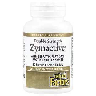 Ферменты двойной концентрации, Zymactive, Double Strength, Natural Factors, 30 таблеток