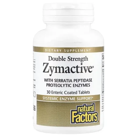 Ферменты двойной концентрации, Zymactive, Double Strength, Natural Factors, 30 таблеток: цены и характеристики