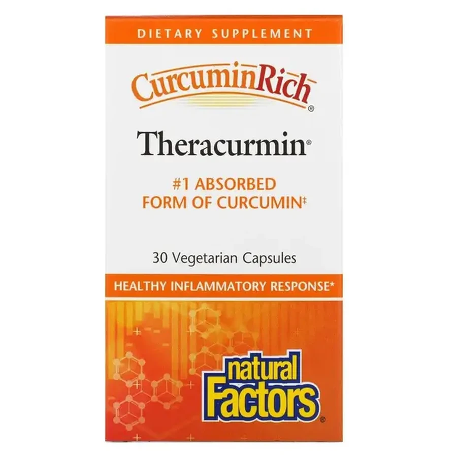 Екстракт куркуміну, теракурмін, 30 мг, CurcuminRich, Theracurmin, Natural Factors, 30 вегетаріанських капсул: ціни та характеристики