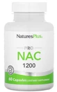 NAC N-ацетил L-цистеїн, 600 мг у кожній, Pro NAC 1200, Natures Plus, 60 капсул