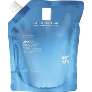 Гель для обличчя та тіла La Roche-Posay Lipikar очищувальний, заспокійливий та захисний, рефіл, 400 мл 