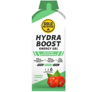 Hydra Boost Caffeine Energising Gel с кофеином, гуараной, 60 г, Gold Nutrition
